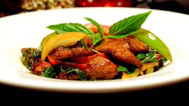 Sweet Basil Beef.