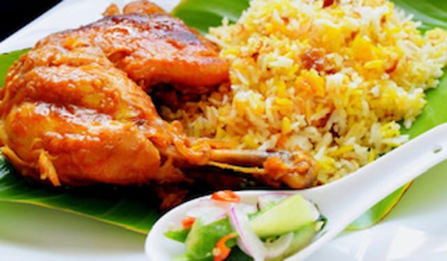 Dan Pauk (Biryani) Chicken.