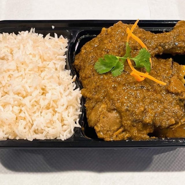 Chicken Curry With Rice.